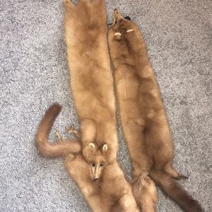Vintage 3 mink stole